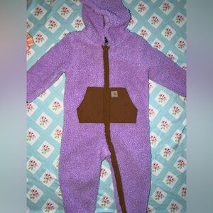 Carhartt Kids Purple Sherpa One-Piece